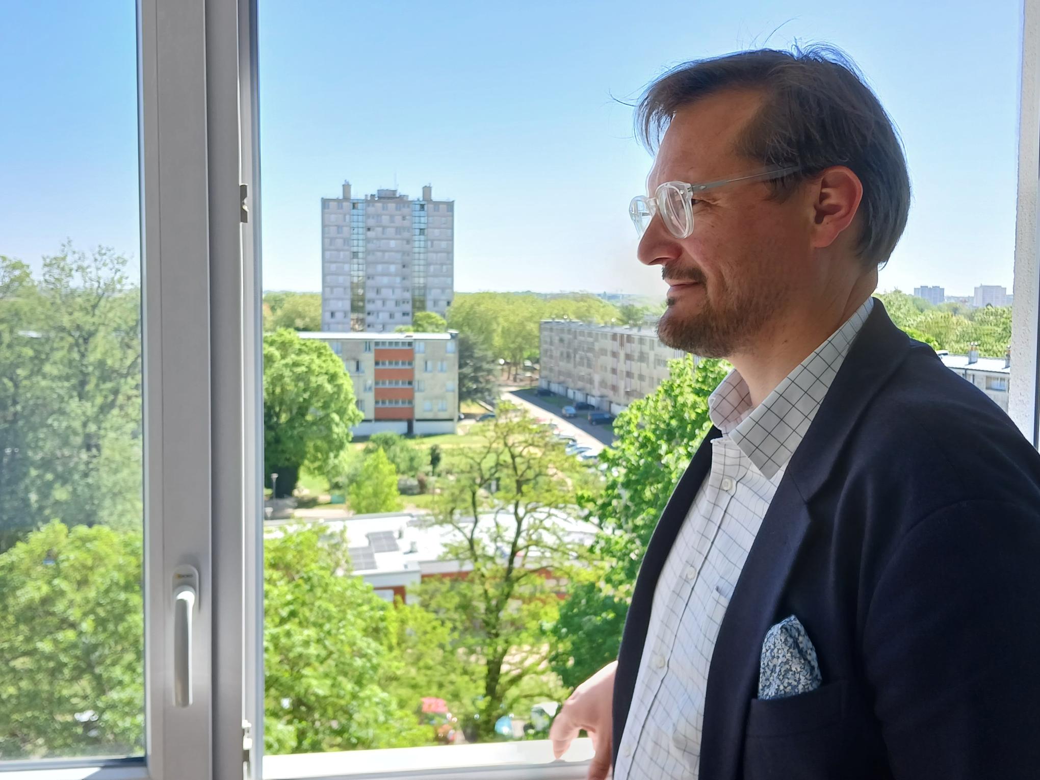 Visite du quartier de Bellecroix pour Guillaume Godey, nouveau Président d’Eurométropole Metz Habitat.