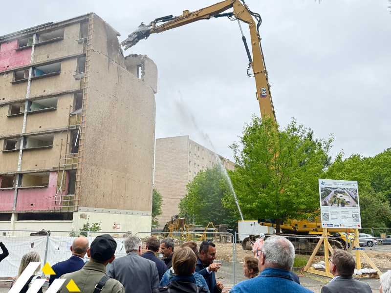 Cœur Bellecroix : la SEM EMH lance la démolition partielle de la barre de Toulouse.