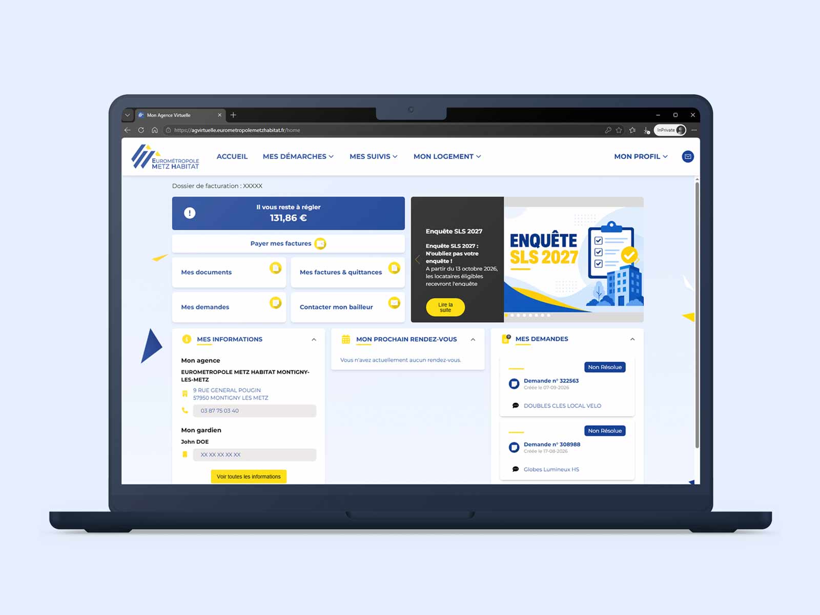 Enquête SLS 2027 : répondez sur le site web de votre Agence Virtuelle